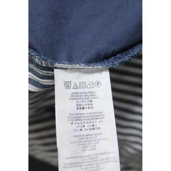 Michael Kors Mens Zipper Fly Slim Cut Chino Pants Blue Cotton Size 32x32 - Picture 5 of 5